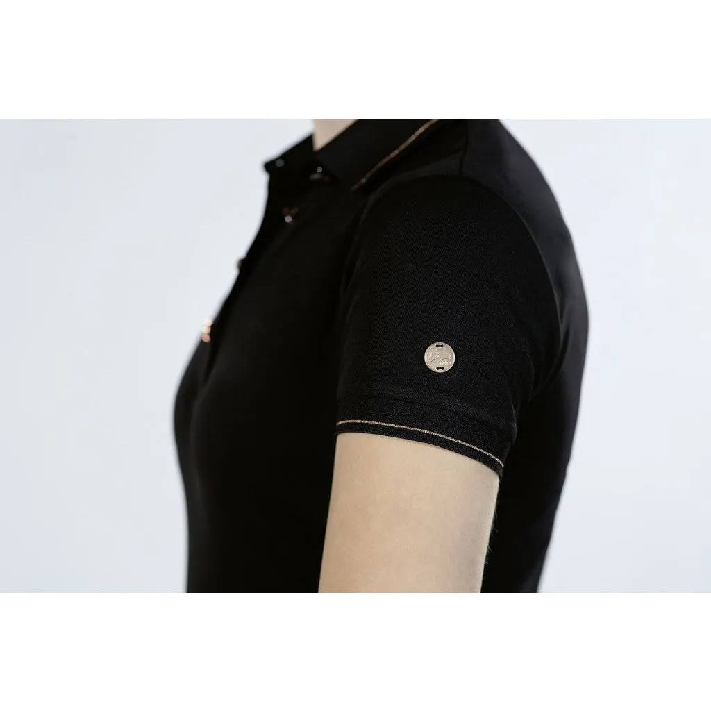 Women´s Polo Shirt Rosegold Glamour Style