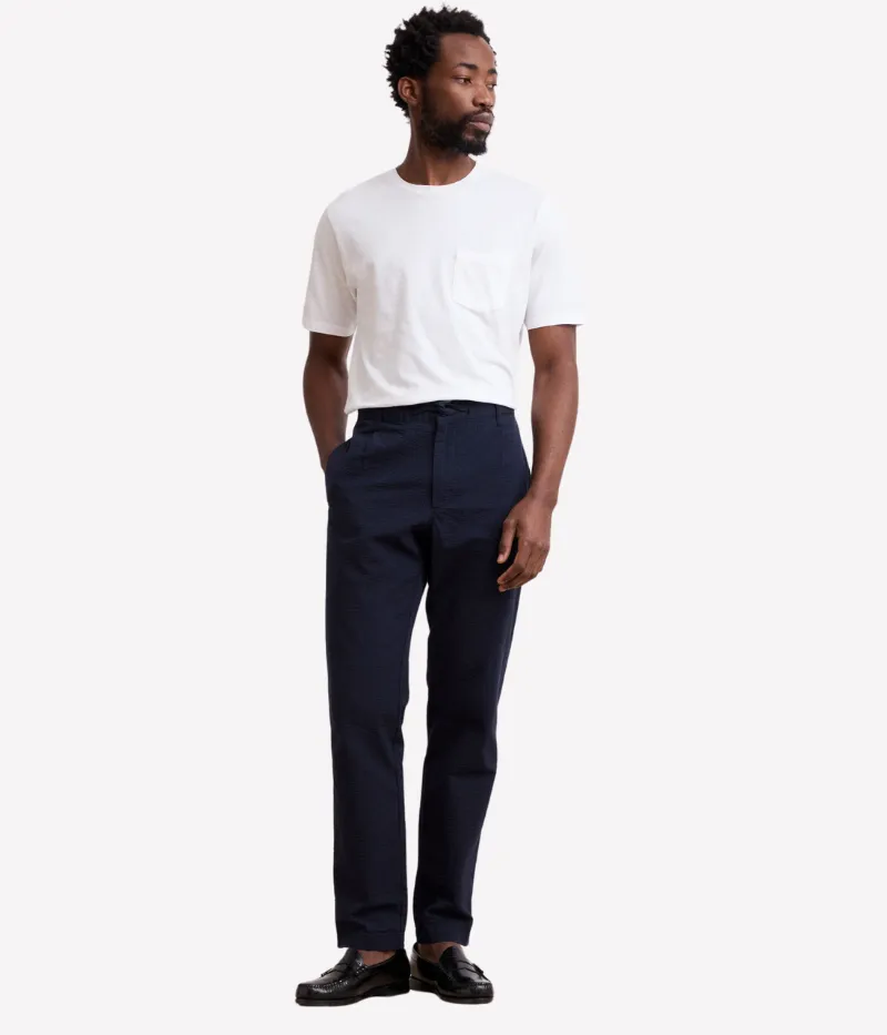 Woven Tanker Pant in Navy