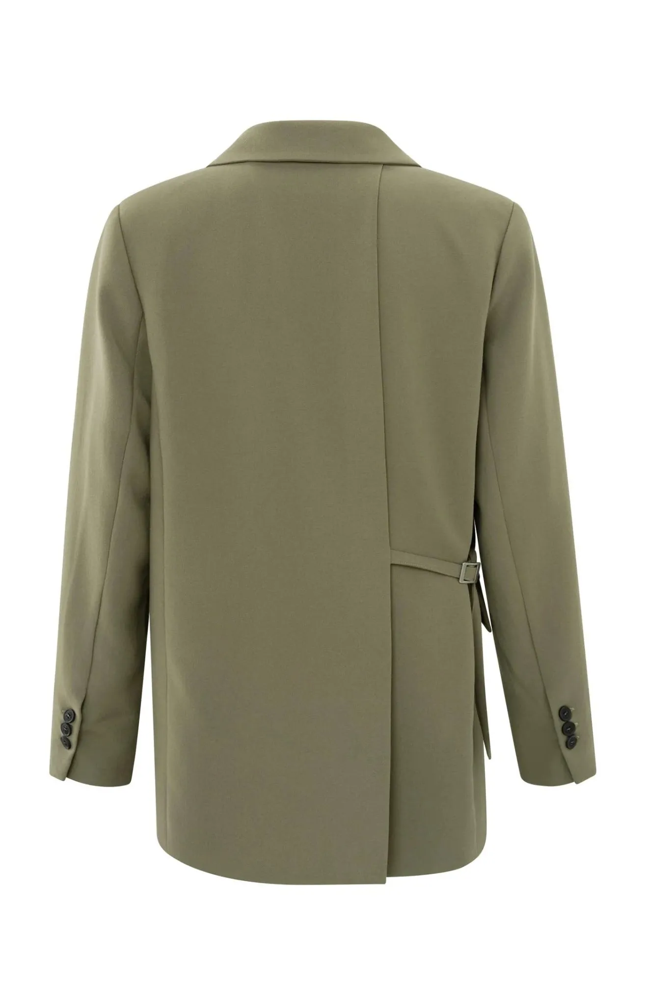 YAYA - Jas Oversized Woven Blazer With Slit Detail Stone Gray