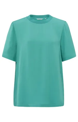 YAYA - Top Woven Shirt Lagoon Blue
