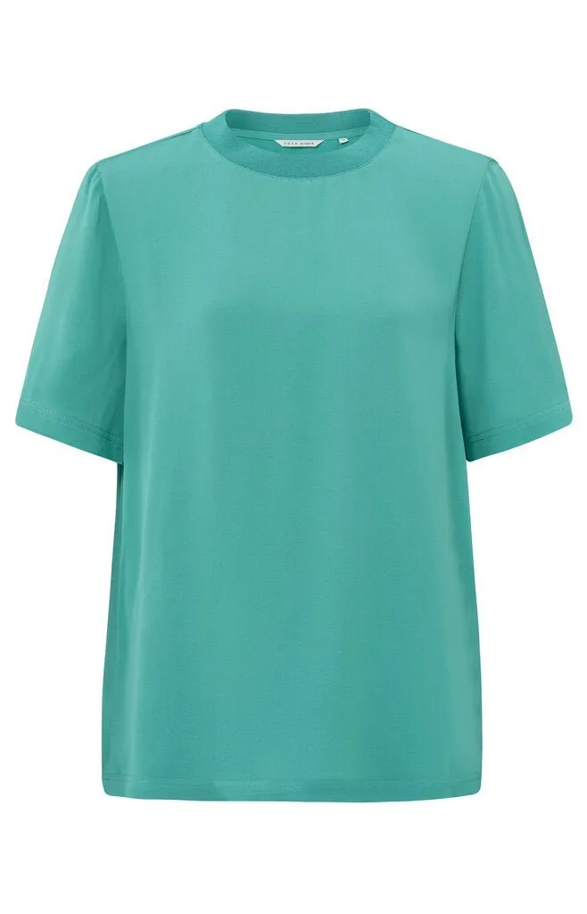 YAYA - Top Woven Shirt Lagoon Blue