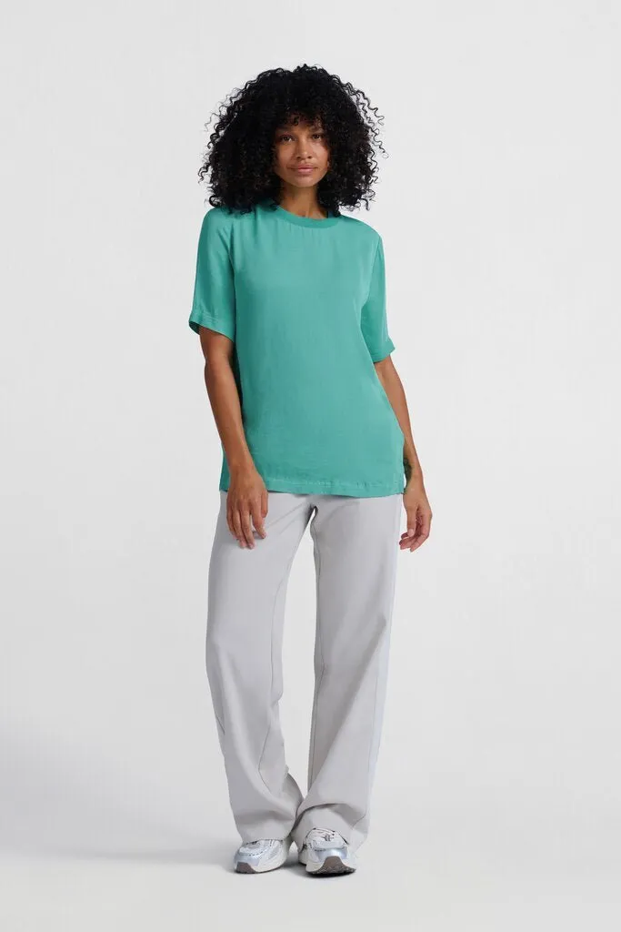 YAYA - Top Woven Shirt Lagoon Blue