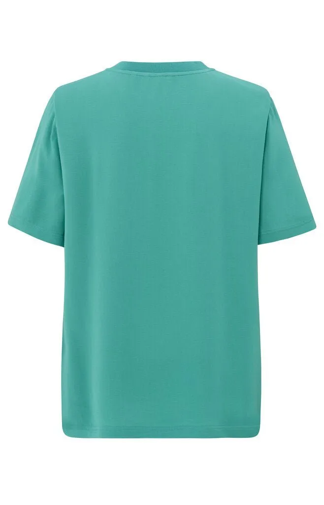 YAYA - Top Woven Shirt Lagoon Blue